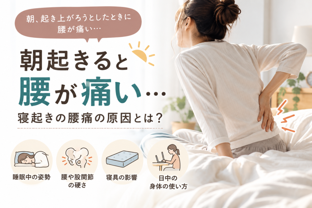 朝起きると腰が痛い…寝起きの腰痛の原因とは？
